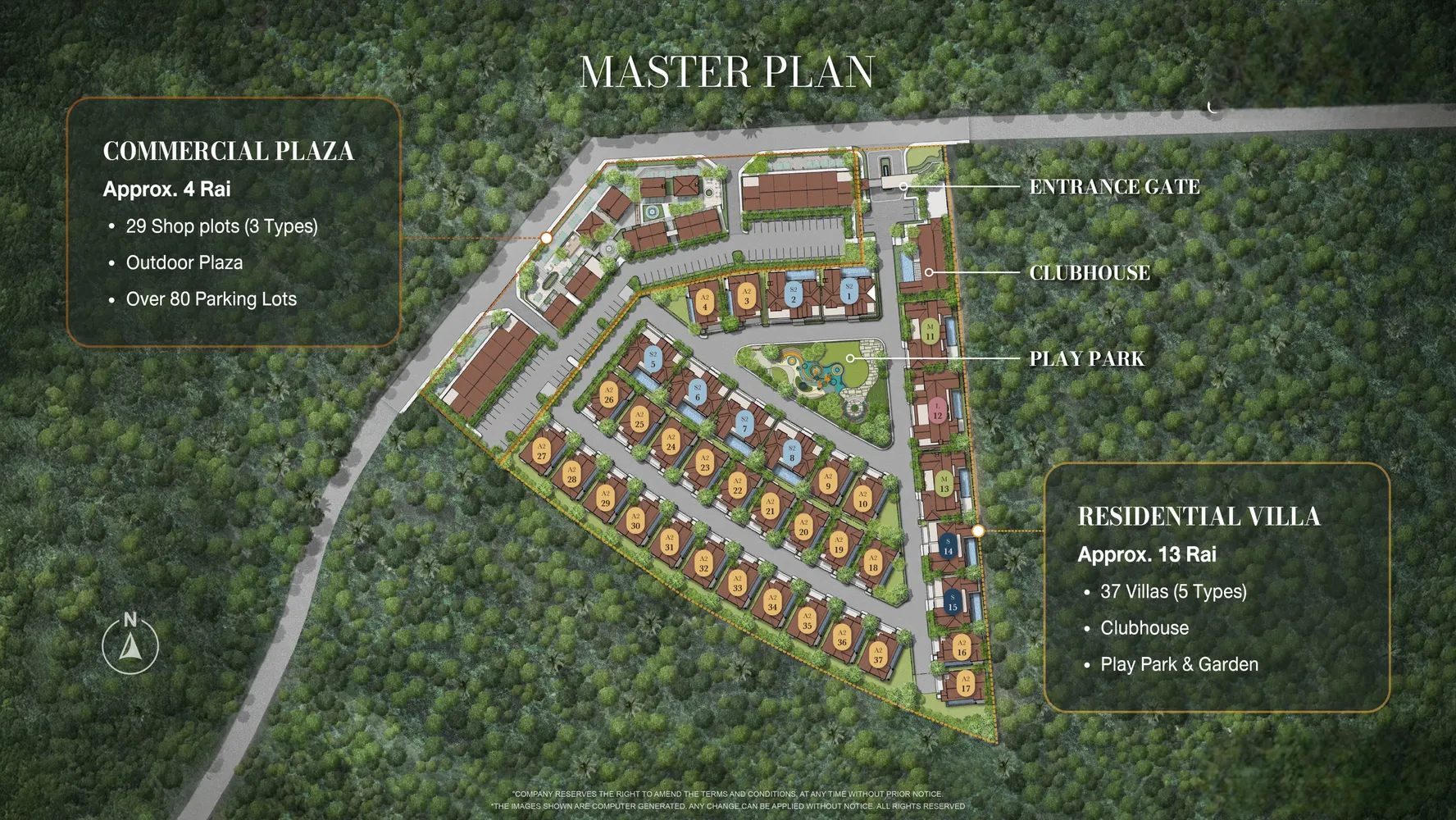 Генеральный план Casa de Monte Phuket